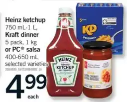 Fortinos Heinz ketchup offer