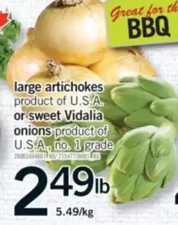 Fortinos large artichokes offer
