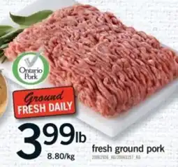 Fortinos fresh ground pork offer