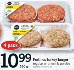 Fortinos Fortinos turkey burger offer