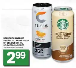 Freshmart STARBUCKS drinks or CELSIUS selected offer