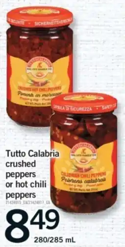 Fortinos Tutto Calabria crushed or hot chili peppers offer