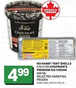 Freshmart Tart shells or chapman's premium ice cream offer
