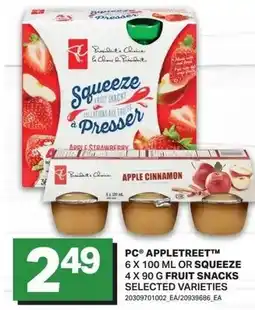 Freshmart Pc appletreet or squeeze fruit snacks offer