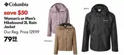 Atmosphere Columbia Women's or Men's Hikebound 2L Rain Jacket offer