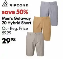 Atmosphere RIPZONE Men's Getaway 20 Hybrid Short offer