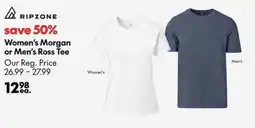 Atmosphere RIPZONE Women's Morgan or Men's Ross Tee offer