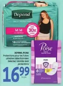 Uniprix Depend, Poise Protections pour les fuites urinaires sélectionnées offer