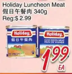 Foody Mart HOLIDAY Luncheon Meat offer