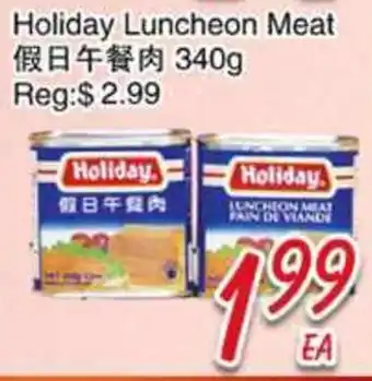 Foody Mart HOLIDAY Luncheon Meat offer