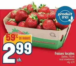 Marché Adonis fraises locales Québec offer