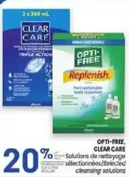 Uniprix Opti-free, Clear care offer