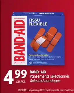 Uniprix BAND-AID Pansements sélectionnés / Selected bandages offer