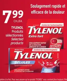 Uniprix TYLENOL Produits sélectionnés/Selected products offer