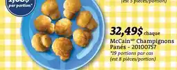 Wholesale Club CHAMPIGNONS PANÉS offer