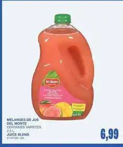 Wholesale Club DEL MONTE JUICE BLEND offer