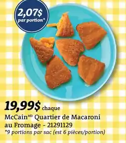 Wholesale Club QUARTIER DE MACARONI AU FROMAGE offer
