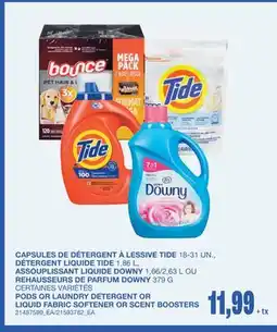 Wholesale Club PODS OR LAUNDRY DETERGENT OR LIQUID FABRIC SOFTENER OR SCENT BOOSTERS offer