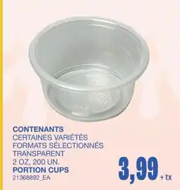 Wholesale Club PORTION CUPS, 2 OZ, 200 UN offer
