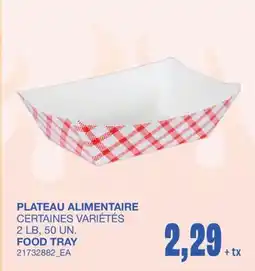 Wholesale Club FOOD TRAY, 2 LB , 50 UN offer