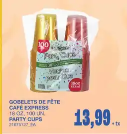 Wholesale Club PARTY CUPS, 18 OZ, 100 UN offer