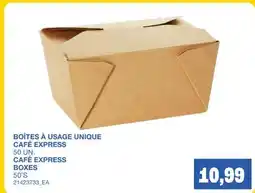 Wholesale Club CAFÉ EXPRESS BOXES, 50 UN offer