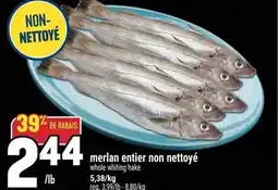 Marché Adonis Merlan entier non nettoyé offer