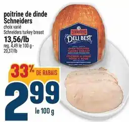 Marché Adonis SCHNEIDERS Poitrine de dinde offer