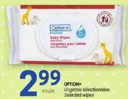 Uniprix Option+ Lingettes sélectionnées offer