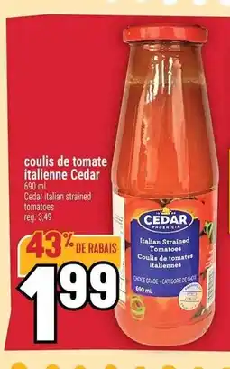 Marché Adonis CEDAR Coulis de tomate italienne offer