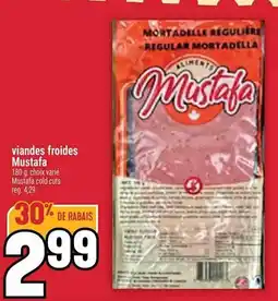 Marché Adonis MUSTAFA viandes froides offer