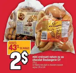 Marché Adonis GY mini croissant nature ou au chocolat Boulangerie offer