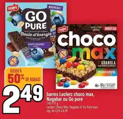 Marché Adonis Barres leclerc choco max, nugabar ou go pure offer