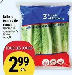 Marché Adonis Laitues coeurs de romaine offer