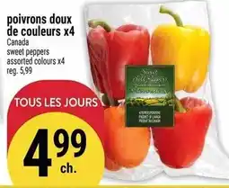 Marché Adonis Poivrons doux de couleurs x4 offer