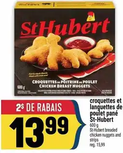 Marché Adonis ST-HUBERT croquettes et languettes de poulet pané offer