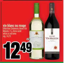 Super C vin blanc ou rouge offer