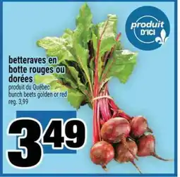 Super C betteraves en botte rouges ou dorées offer