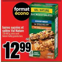 Super C barres sucrées et salées Val Nature offer