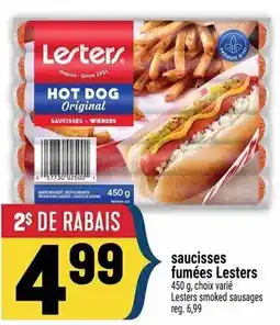 Marché Adonis LESTER saucisses fumées offer