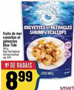 Marché Adonis BLUE TIDE fruits de mer crevettes et pétoncles offer