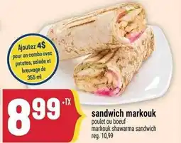 Marché Adonis Sandwich markouk offer