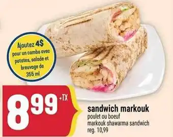 Marché Adonis Sandwich markouk offer