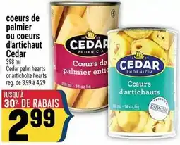 Marché Adonis CEDAR coeurs de palmier ou coeurs d'artichaut offer