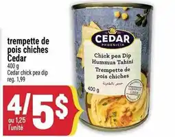 Marché Adonis CEDAR trempette de pois chiches offer