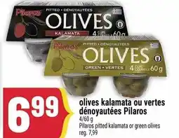 Marché Adonis Pilaros olives kalamata ou vertes dénoyautées offer