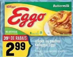 Marché Adonis Kellogg's crêpes ou gaufres Eggo offer