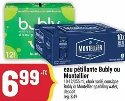 Marché Adonis Bubly ou Montellier eau pétillante offer