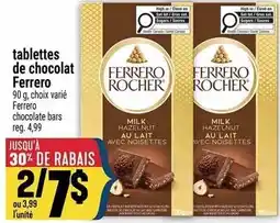 Marché Adonis Ferrero tablettes de chocolat offer