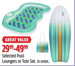 Canadian Tire Funsicle Selected Pool Loungers or Tote Set offer